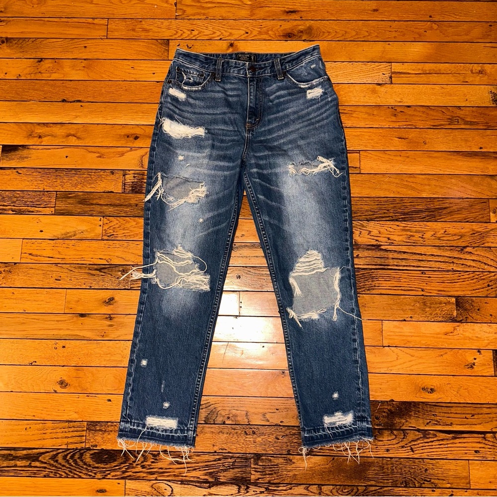 Abercrombie high rise girlfriend jean